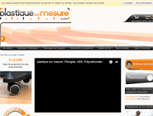 Tablet Screenshot of plastiquesurmesure.com